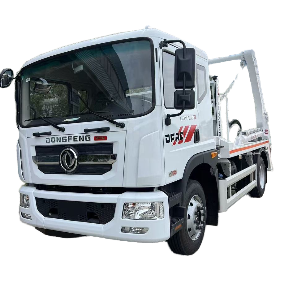 Dongfeng Swing Arm Hook Lift Garbage Truck with Boat-Type Containers | Multi-Function Waste Handling