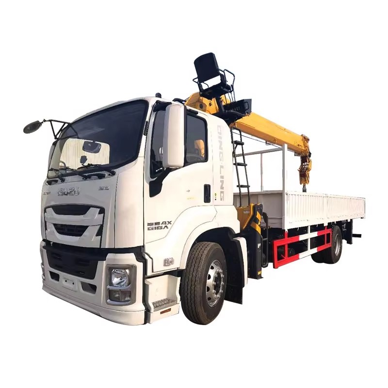 1SUZU GIGA 10Ton Truck Mounted Crane Hydraulic Boom Crane Truck for Weight Lifting