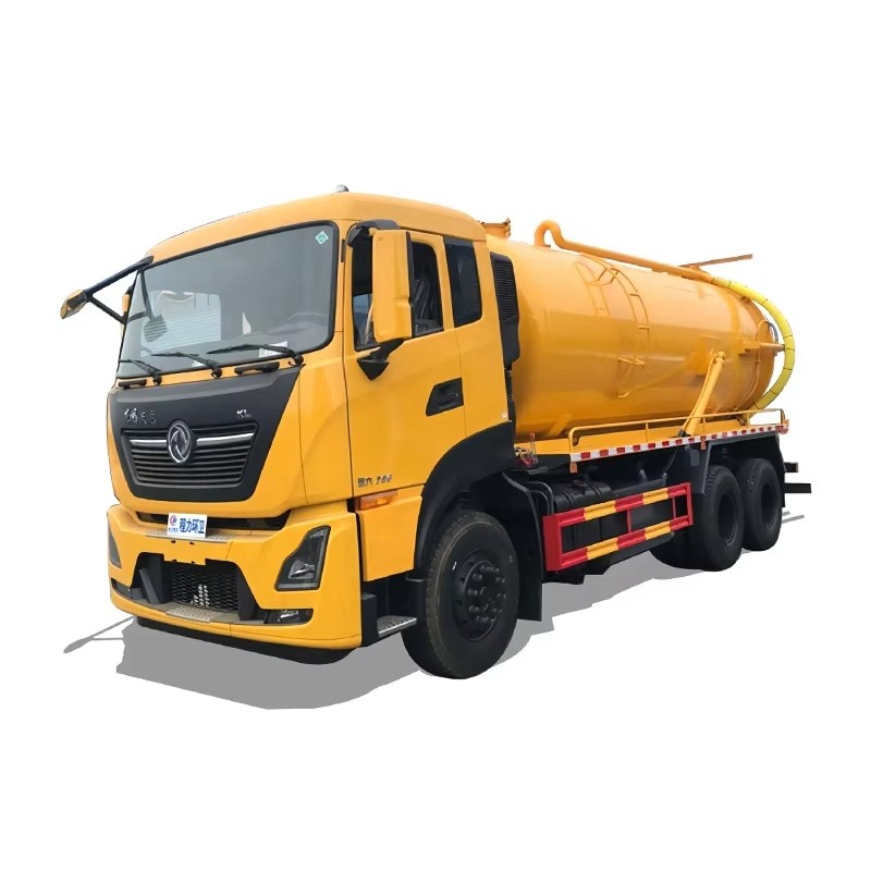 Dongfeng 20 CBM Sewage Suction Truck 6 X 4 Septic Pump Trucks Vacuum High Pressure Tank Truck