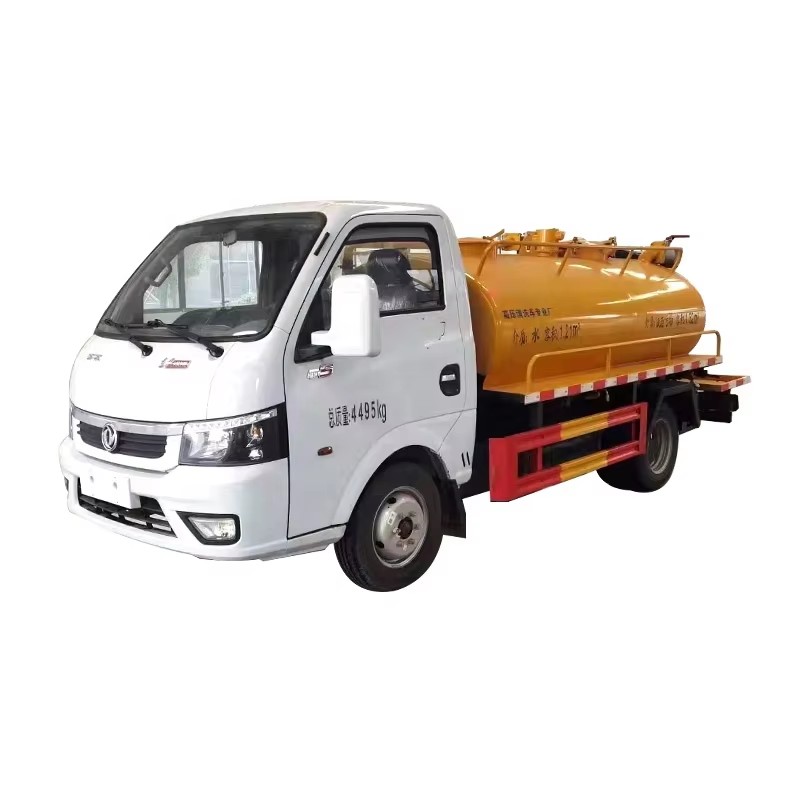 Dongfeng Mini Sewage Suction Truck 2 CBM 4x2 Vacuum Suction Tank Truck