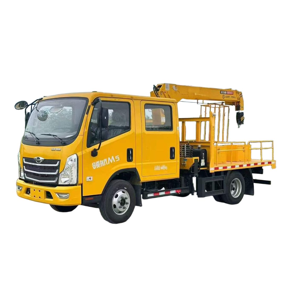 Hot Selling New Futian 4 X2 Truck Crane 8 Ton 10 Ton Telescopic Boom Construction Gear No Evaluation