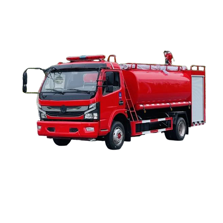 Export Model 8-Meter Fire-fighting Water Tanker With Forward Spraying and Rear Discharging Function
