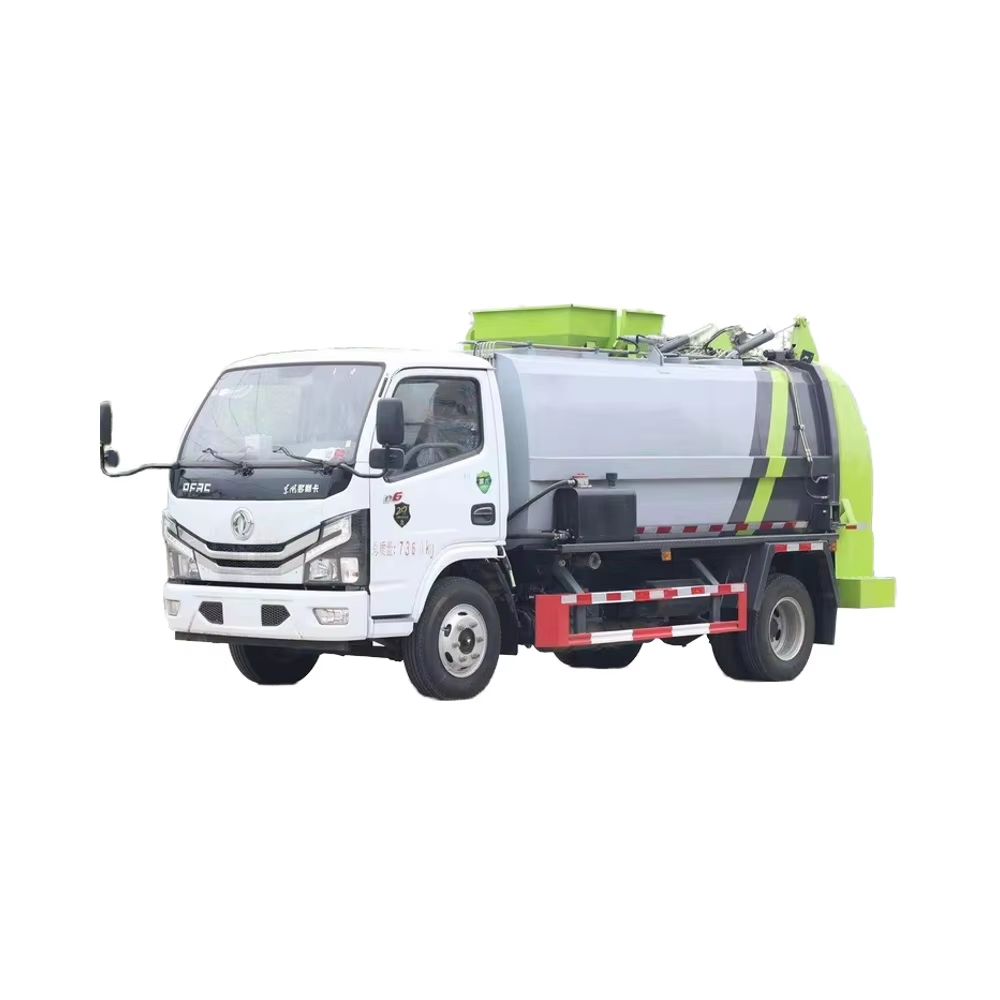 Dongfeng D6 7.5-Cubic-Meter Diesel Fuel Compactor Kitchen Waste Garbage Truck for Food Waste Collect
