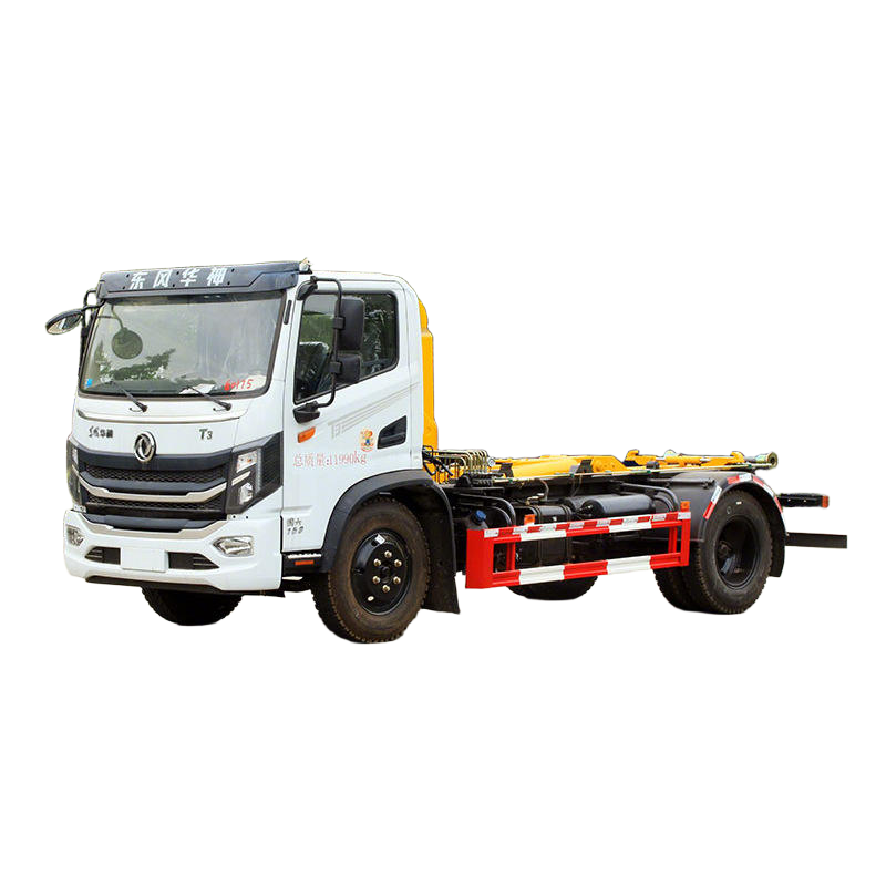 Dongfeng Small Furui Ka Blue Plate Construction Truck 5-6 Cubic Meter Rear Loader Hook Arm Garbage B