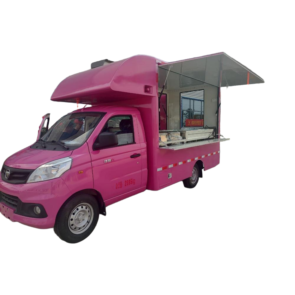 Foton Truck Food Mini Mobile Food Cart Trailer Mobile Pizza Food Truck with Equipment for Sale