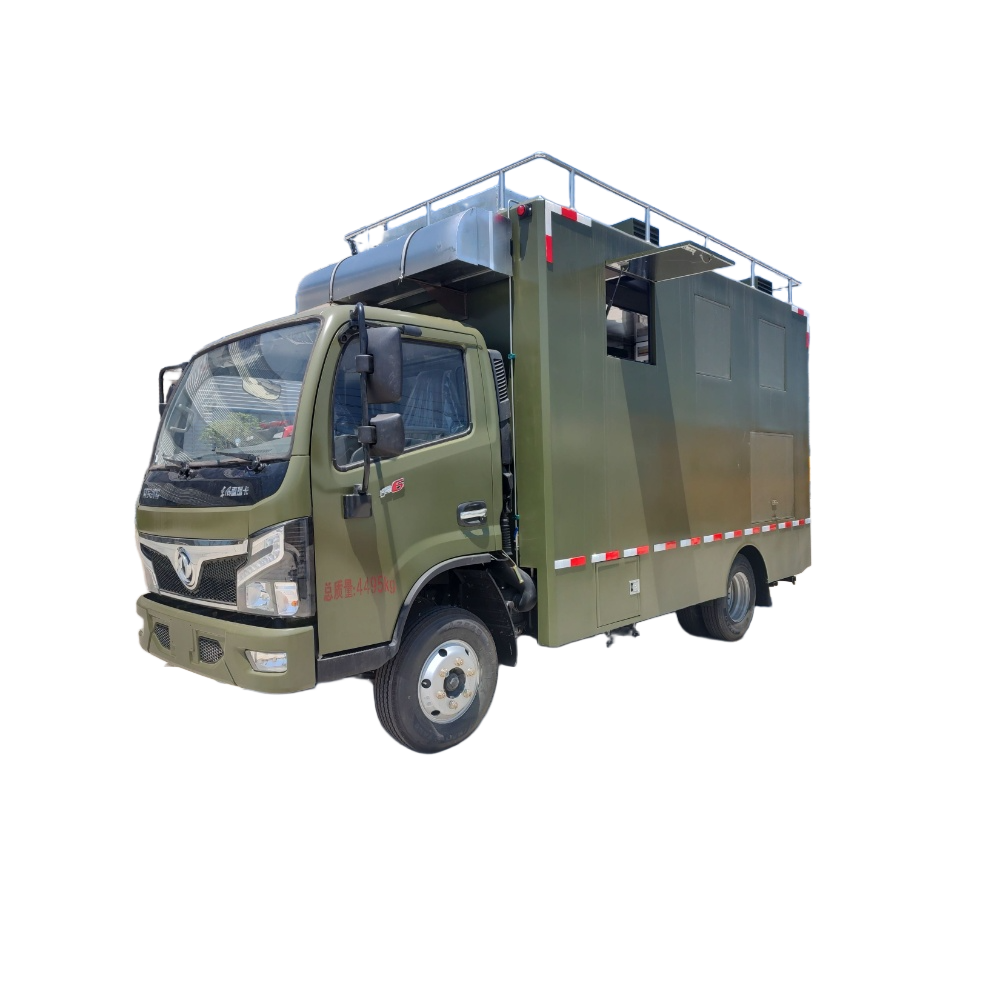 Dongfeng Mobile Kitchen Fast Food Cart Pizza Taco Food Trailer BBQ Food Truck for Sale
